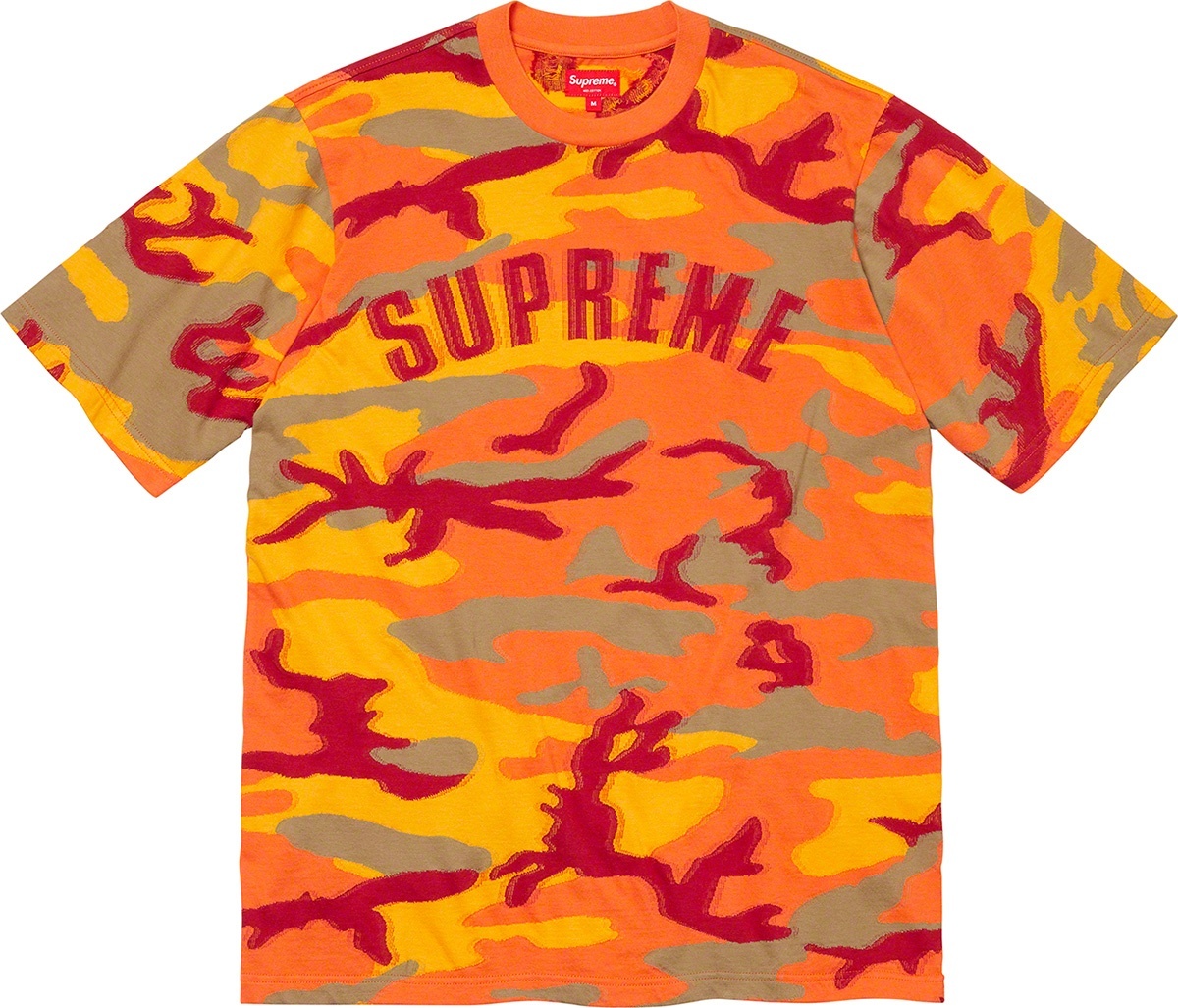 Intarsia Camo S/S Top view 2